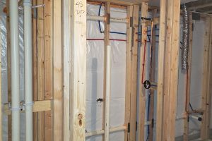 Totally Plumbing - Rough plumbing installation including ejector tank for full bathroom in a finished basement - East Brunswick, New Jersey – December 2019