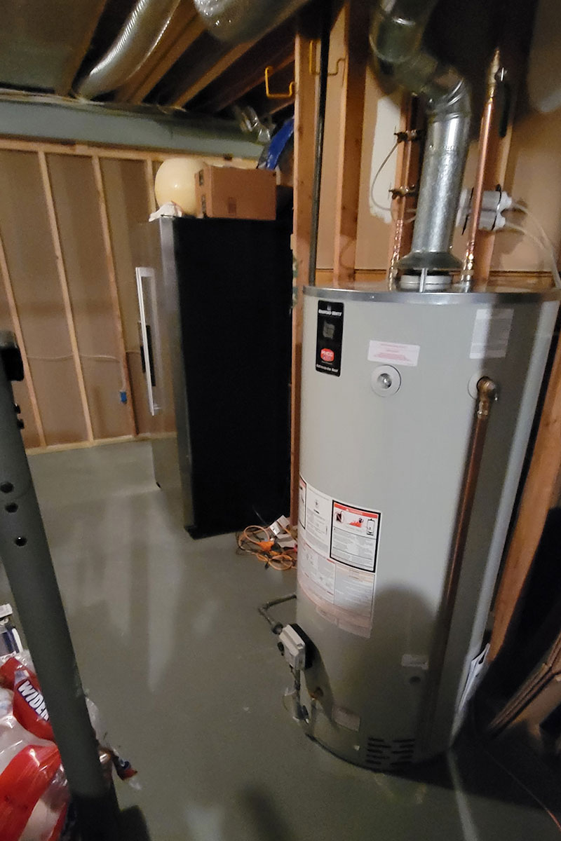 Totally Plumbing - Direct vent gas water heater installation - Moorestown, New Jersey – July 2022